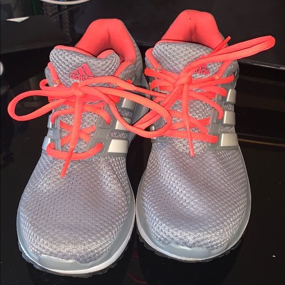 Pink and Grey Adidas Sneakers - Picture 2 of 5